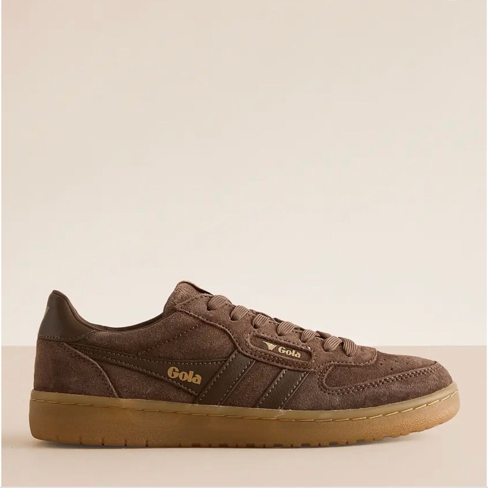 Gola women’s hawk suede ‘86 Taupe Suede Sneakers US 9.5 otter /gum colorway